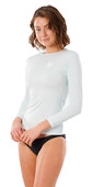 2021 Rip Curl Womens Whitewash Long Sleeve UV Rash Vest WLU9HW - Blue